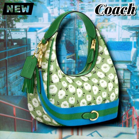 New NWT Coach Carmen Mini Crossbody Bag With Floral Print – IM/Kelly Multi - Picture 3 of 5